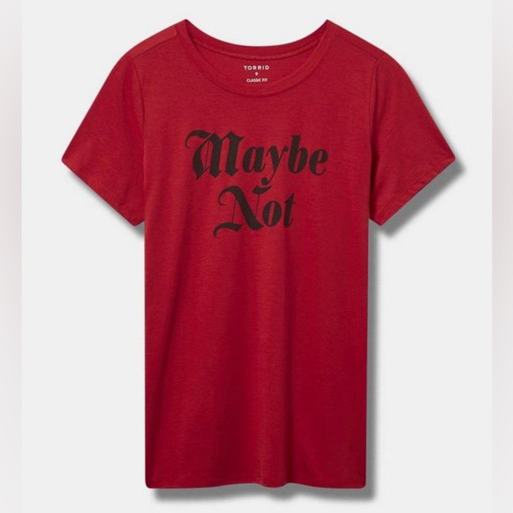 3/$12 Torrid Women’s Maybe Everyday Signature Jersey Crew Tee - 3X